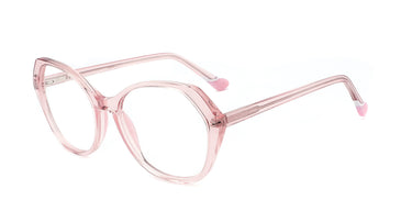 Women Urban Eyeglasses: Mead - Pink - SpaceSMART Eye Clinic (Diagonal View)